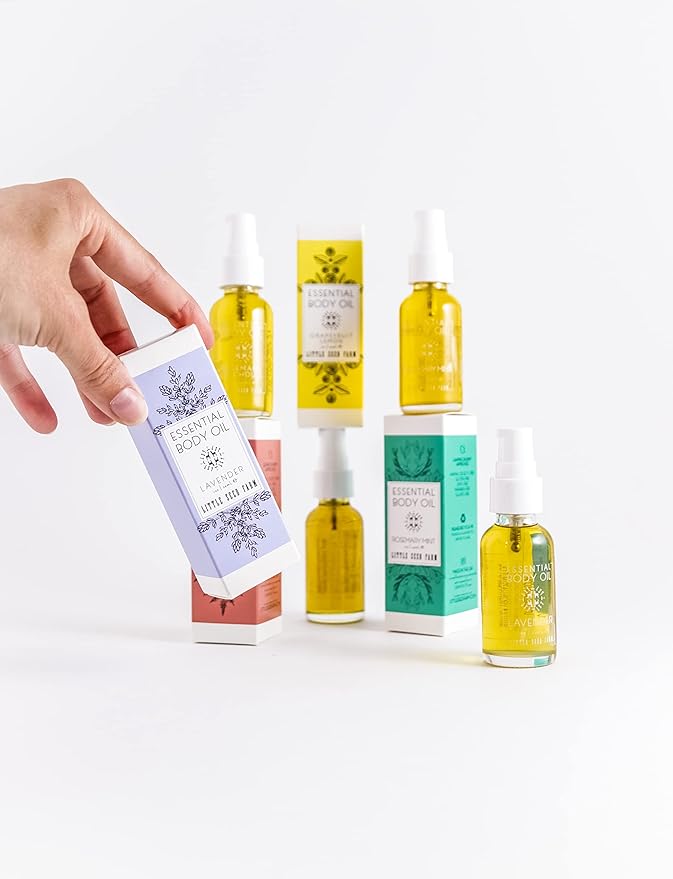 Little Seed Farm Essential Body Oil, Rosemary Mint, 4oz-GlimoraGlow