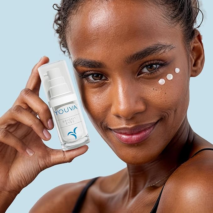 Hyaluronic Acid Anti-Aging Eye Cream - 15ml | Under Eye Cream | Marine Extracts | Bearberry and Licorice Root for Dark Circles | Eye Cream | Wrinkles and Reduce Puffiness | Fragrance-Free-GlimoraGlow