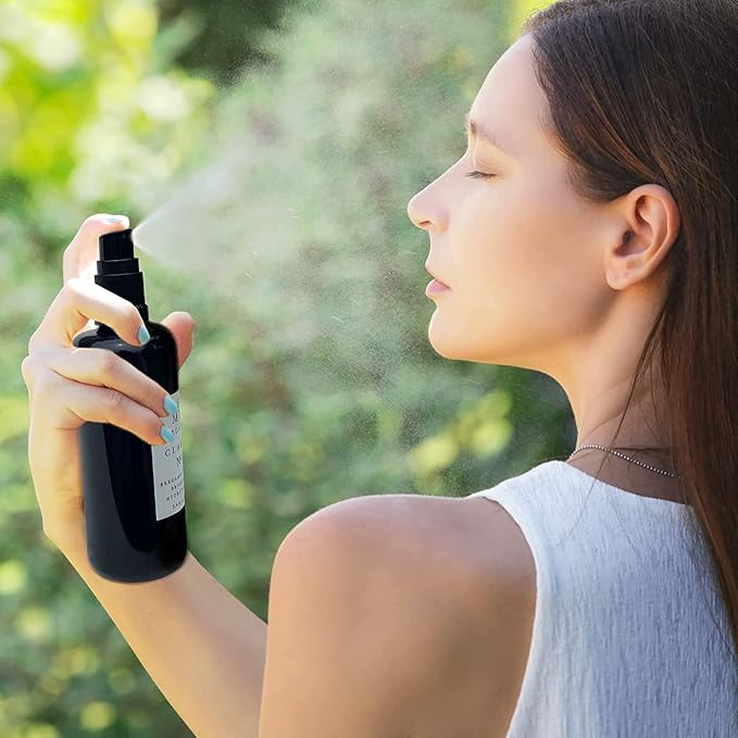 USDA Organic Clarity Balancing Face Mist - Hydrating Rose Water Facial Spray Suitable For All Skin Type Face Moisturizer, Setting Spray for Makeup & Face Primer, 3.4 oz-GlimoraGlow