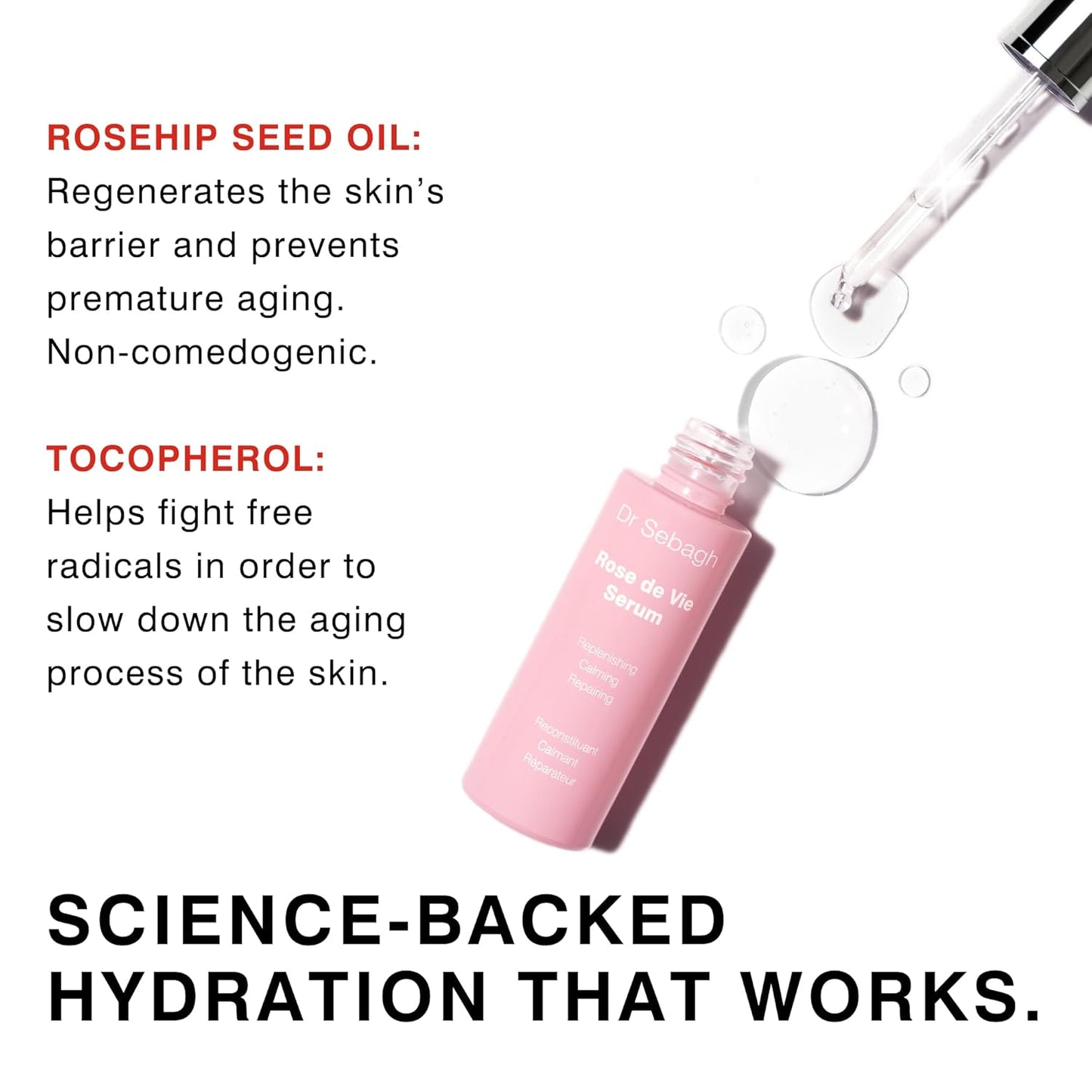 Rose de Vie Serum - 1 fl oz | Nourishing Facial Formula for Dry or Sensitive Skin | Support Skin Vitality-GlimoraGlow