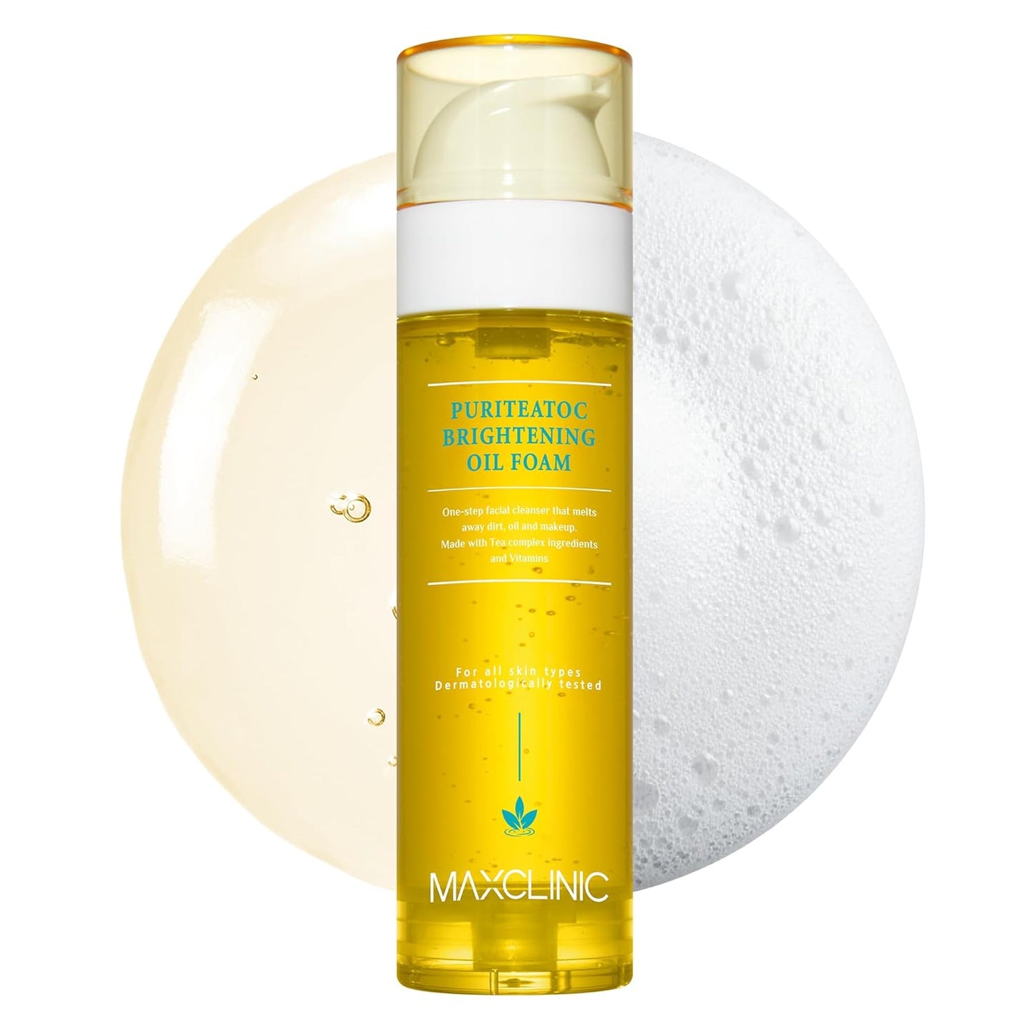 [K-Beauty] PuriteaToc Oil to Foam - All-in-One Korean Face Wash OilBased Foaming Facial Cleanser - Deeply Hydrating & Moisturizing Makeup Deep Cleansing Oil for Dull Skin (3.88 fl oz)-GlimoraGlow