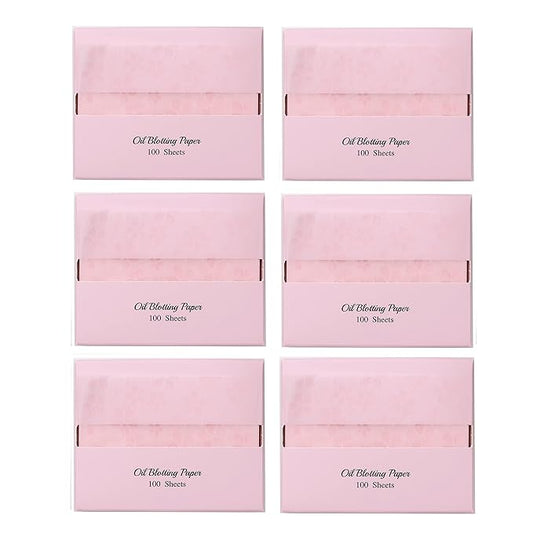 [600 Counts Refills Only] Cherry Blossom Natural Oil Blotting Sheets for Face with Mirror Case and Refills-GlimoraGlow