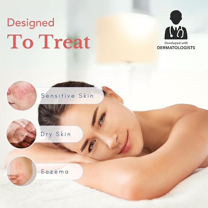 Theraplex Hydro Lotion (8 oz) - No Parabens or Preservatives, Noncomedogenic, and Hypoallergenic, Fragrance-Free, Dermatologist recommended - National Eczema Association Seal of Approval-GlimoraGlow