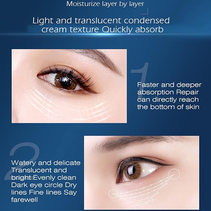 Argan Oil Eye Essence Hyaluronic Acid Anti-Wrinkle Anti-Aging Remove Eyes Pouch 25ml/0.88fl.oz-GlimoraGlow