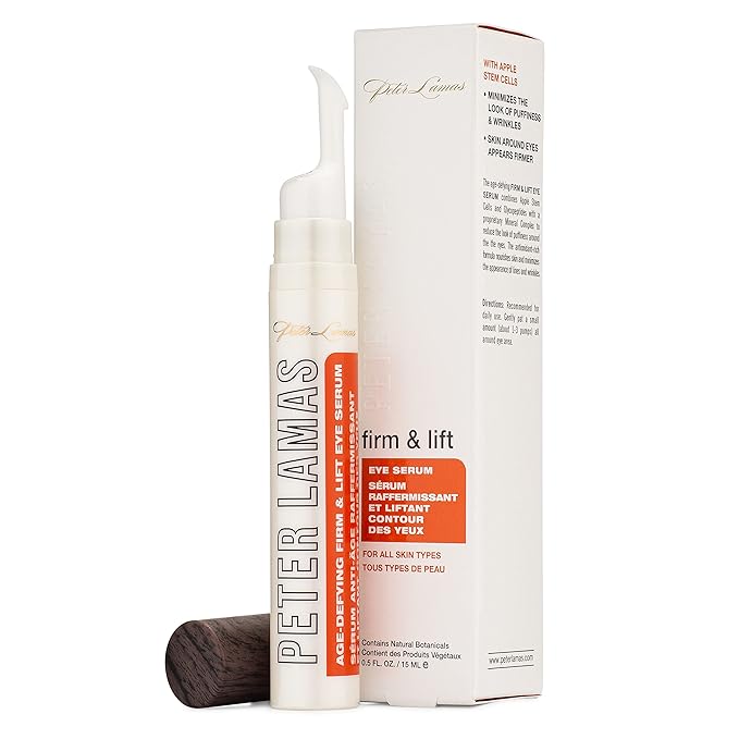 Peter Lamas Firm and Lift Age Defying Eye Serum for Puffiness and Bags | Helps Reduce Dark Circles, Cools and Smooths Under Eye Bags and Fine Lines, Boosts Collagen | Vegan, Paraben and Sulfate-Free-GlimoraGlow