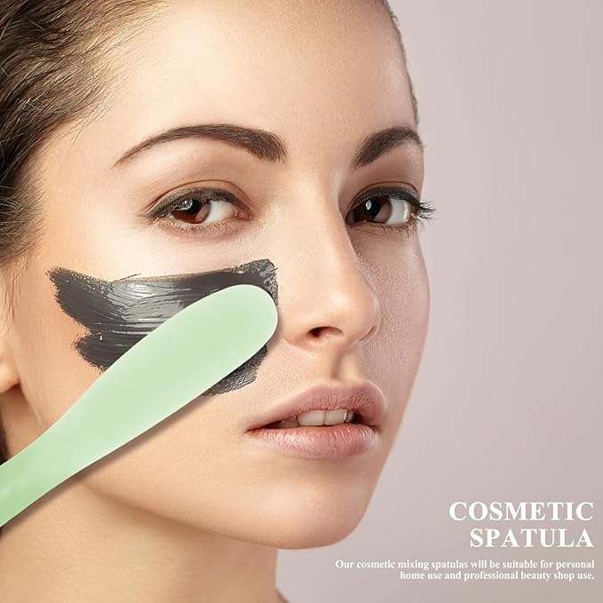 10pcs Tool Stick Makeup Spatulas Makeup Scoop Cosmetic Scoop Sampling Spatula Cosmetics Mixing Spatulas Cosmetic Applicator Spoon Large Mixing Spoon-GlimoraGlow