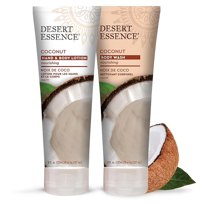 Desert Essence Organic Coconut Hand and Body Lotion 8 fl. oz.-GlimoraGlow