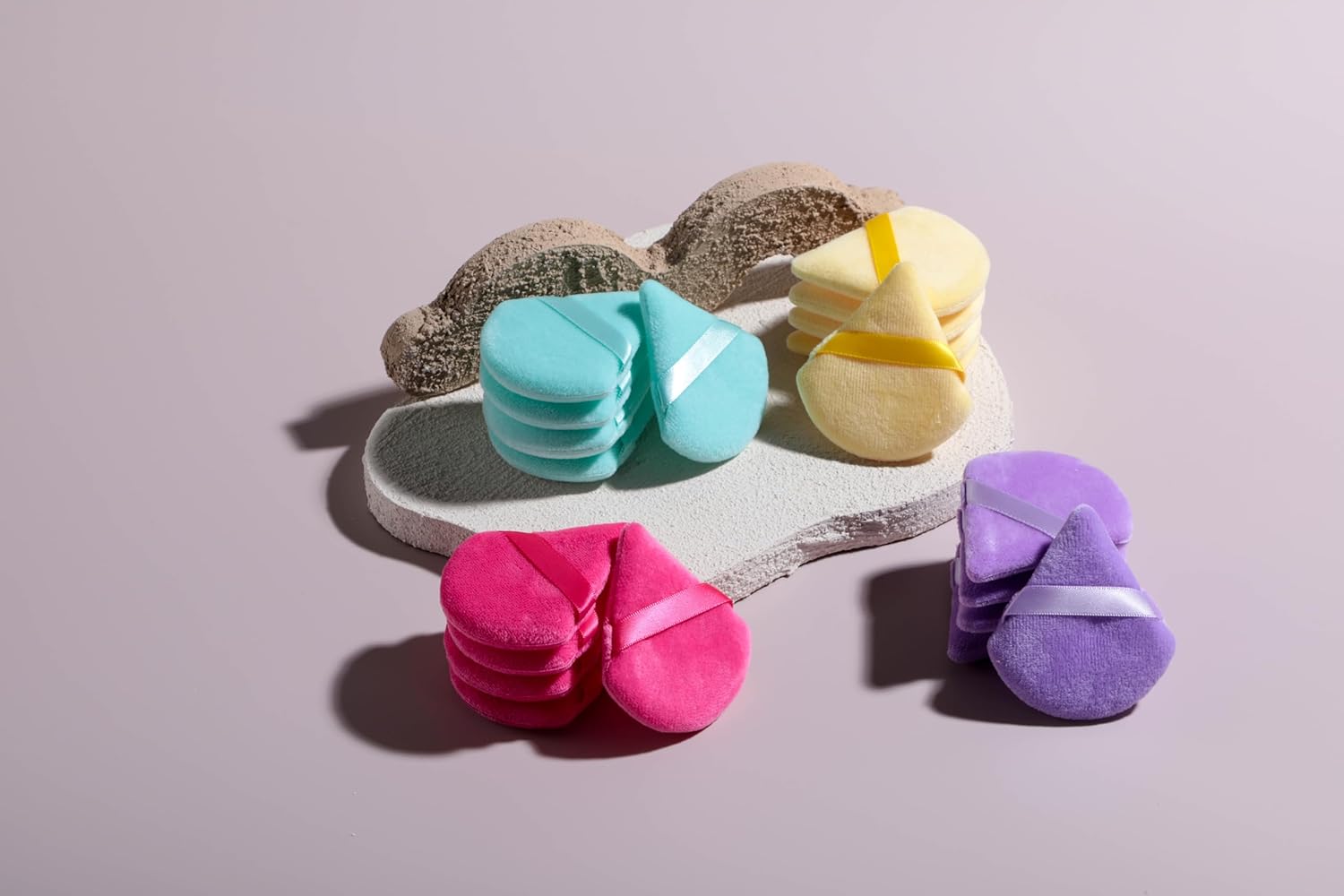 BS-MALL Makeup Sponge Set 20 Pcs – Premium Portable Super Soft Triangle Puff for Flawless Makeup Application,Beauty Cosmetic Applicators For Daily Use (Multicolored)-GlimoraGlow