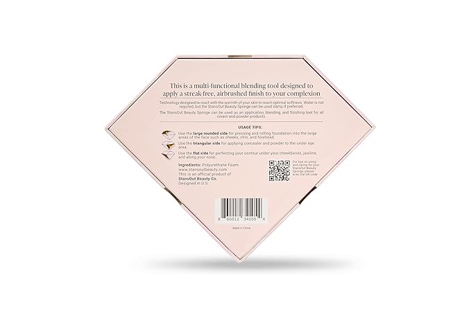 StansOut Beauty Sponge 4-Pack – Streak-Free, Airbrushed Finish | Reusable, Quick-Drying, Latex-Free | Multi-Angle Blending Sponge for Cream, Liquid & Powder | Pro Makeup Applicator-GlimoraGlow