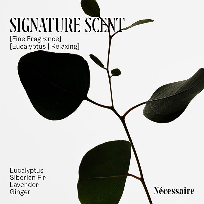 Nécessaire The Body Lotion with Pump. Eucalpytus. Multi-Peptide Firming Lotion to Moisturize, Firm, Strengthen. 2.5% Niacinamide, Vitamin C/E + Omega 6/9. 450ml / 15.2 fl oz-GlimoraGlow