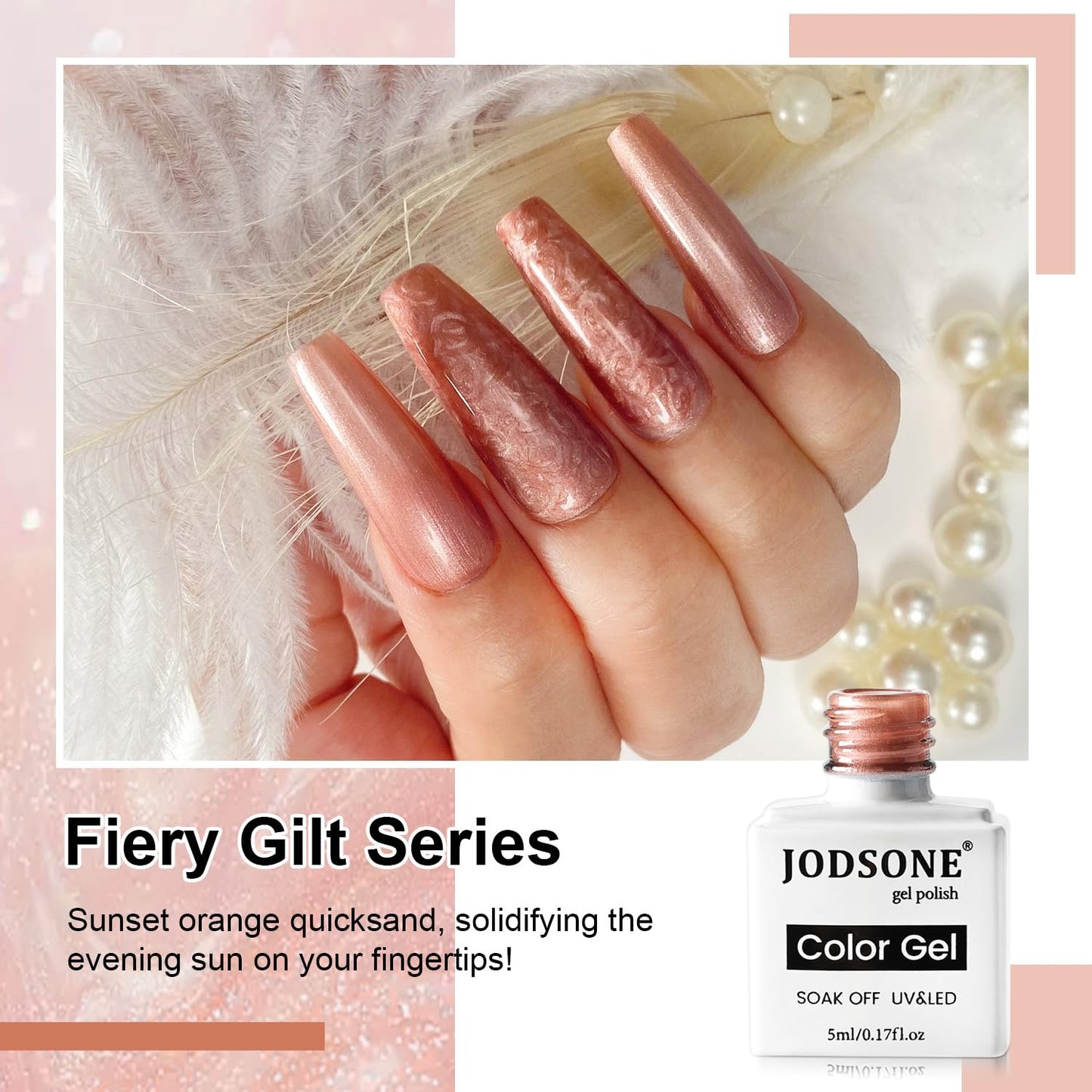 JODSONE 10 Color Gel Nail Polish Set with Base Coat and Top Coat Great DIY Salon Home Gift-GlimoraGlow