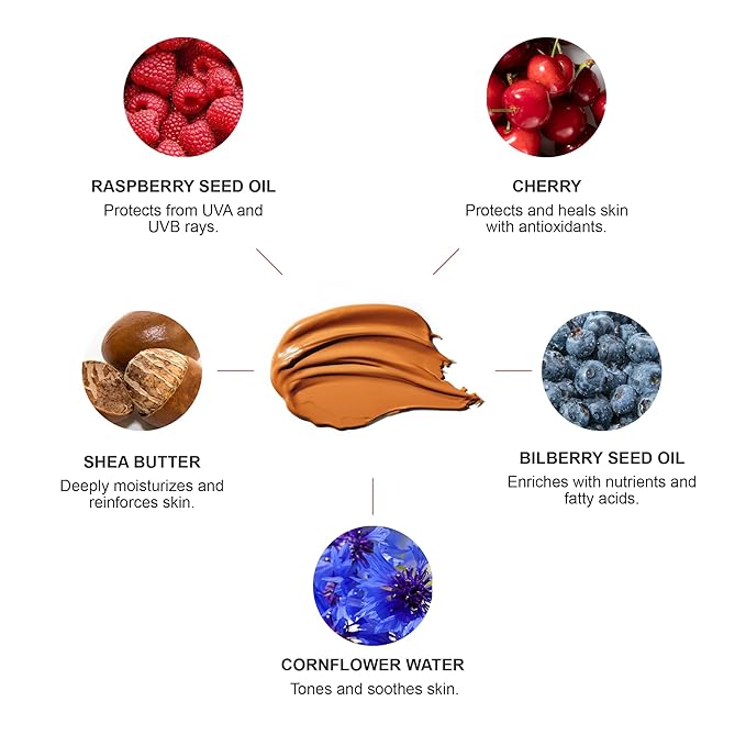 100% PURE BB Cream Shade 30 Radiance Full Face Coverage Skin Care & Glow - All-In-One Primer Concealer & Foundation Makeup - Shimmery, Dewy Youth Tan Color w/Warm Golden Undertone - Vegan - 1 Fl Oz-GlimoraGlow