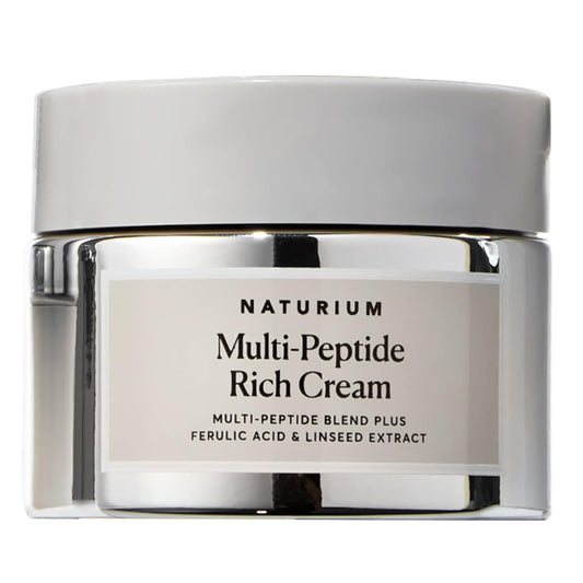 Naturium Multi-Peptide Rich Cream, Hydrating & Nourishing to Help Appearance of Fine Lines & Wrinkles, Vegan & Cruelty-Free, 1.7 oz-GlimoraGlow