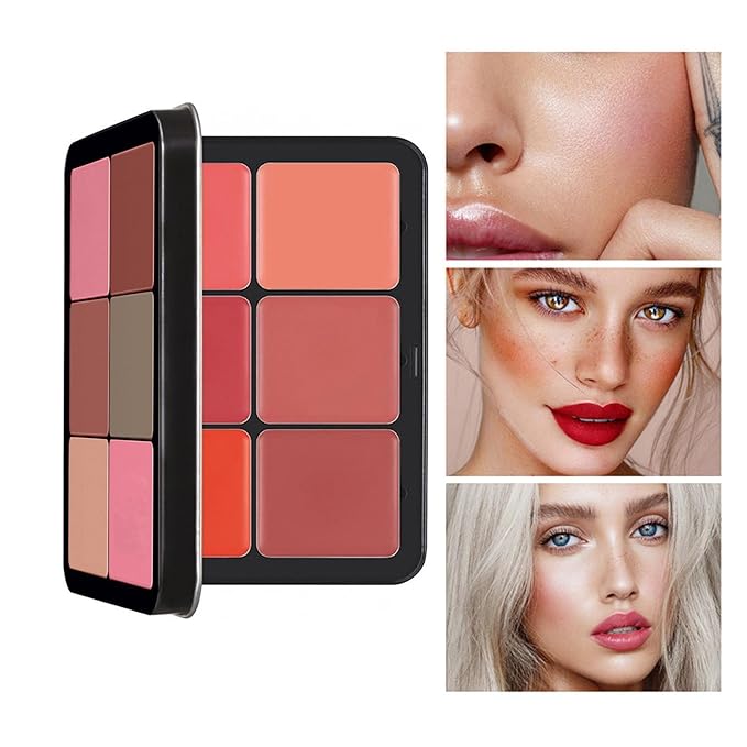 12 Color Concealer Palette & 12 Colors Blush Palette,Full Coverage Makeup,Corrector for Under Eye Dark Circles and Highlight Blush Palette Face Cosmetics Makeup-GlimoraGlow