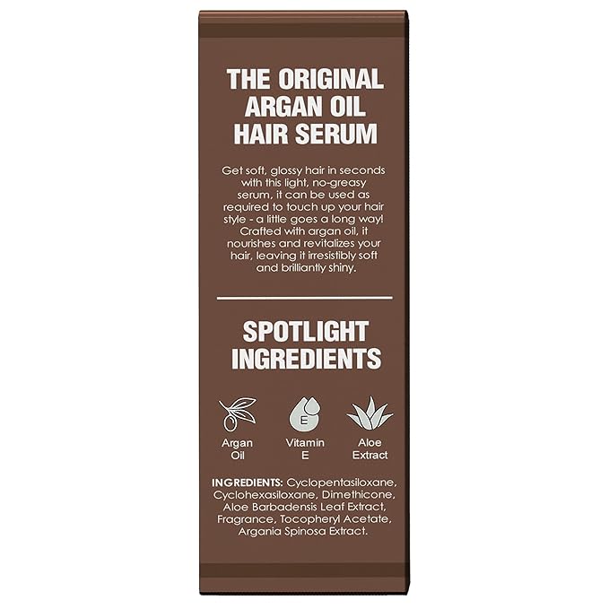 HerStyler Advanced Argan Oil Hair Serum for Women - Anti Frizz Serum for Hair - for Frizzy, Dry and Damaged Hair - Nourishing - 2.36 Fl Oz / 70 Ml - Pack of 2-GlimoraGlow