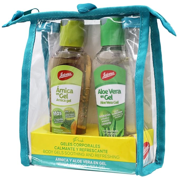 JALOMA Body Gel Pack, Arnica and Aloe Vera Moisturizer Gels, 2 Pieces Inside Each Gift Bag, 1 Gift Bag-GlimoraGlow