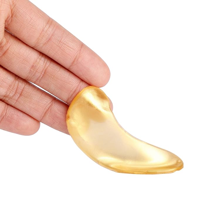 20 Pack Collagen Crystal Lip Masks, Gold Under Eye Masks Set Natural Moisturizing Gel Anti-Aging Anti Chapped Hydrating Reducing Puffiness Dark Circles and Wrinkles Lip Eye Pads for Women Men-GlimoraGlow