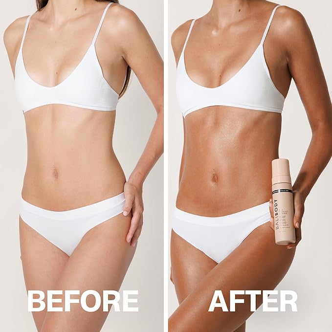 Bali Body Ultra Dark Self Tanner Mousse | Premium Sunless, Tanning Foam | Natural Green-Based Self Tan | Instant Bronze Fake Tan for All Skin Types, Vegan & Cruelty Free (100ml/3.4 fl oz)-GlimoraGlow