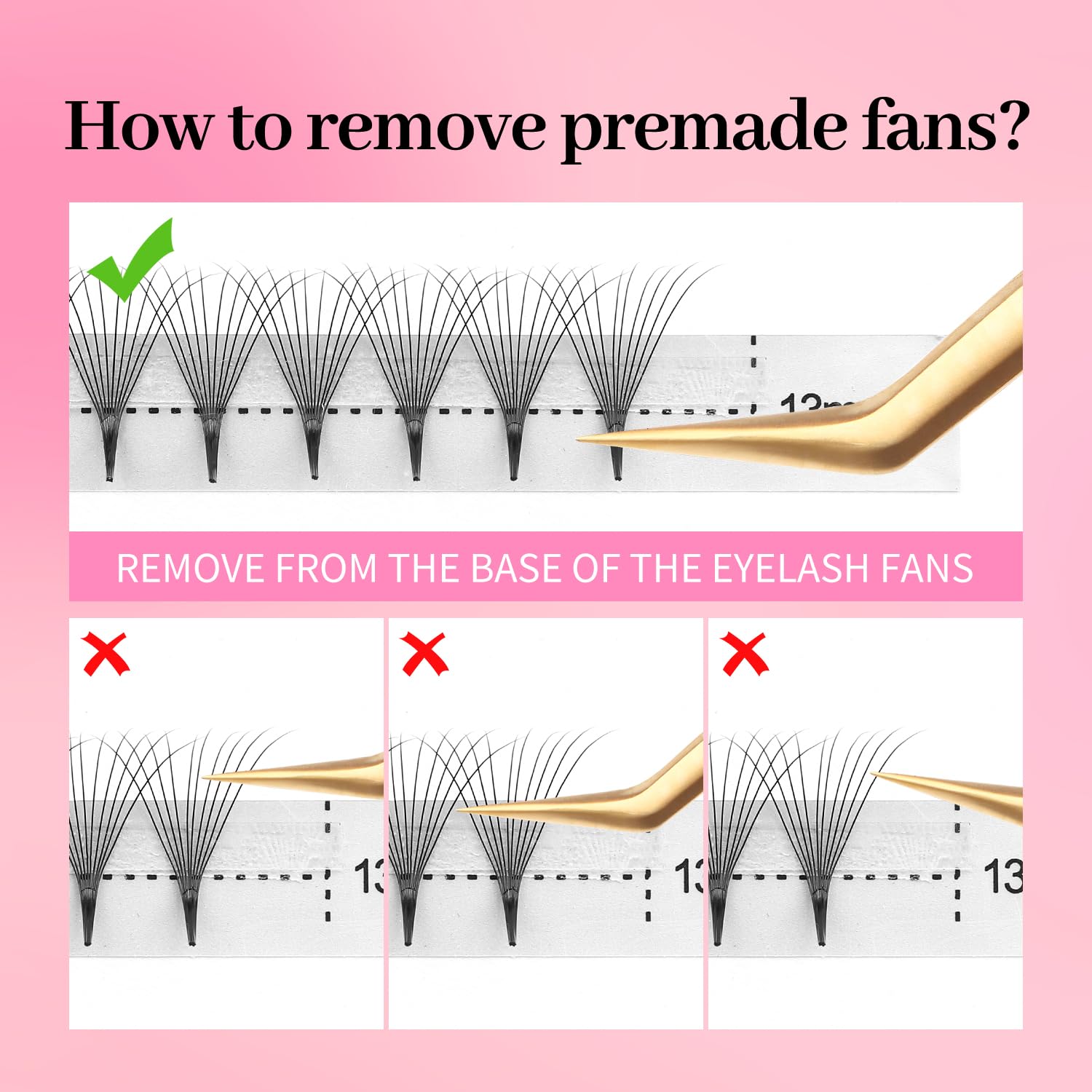 Premade Fans Eyelash Extensions 10D Volume Lash Extensions 0.07 Thickness Eyelash Extension D Curl Premade Lash Fans 11mm Fluffy Soft Handmade Lash Fan(10D-0.07-D,11mm)-GlimoraGlow