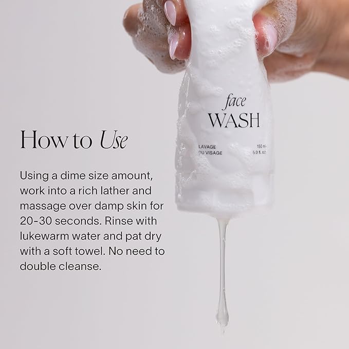 Doctor Rogers Face Wash. Gentle Hydrating Daily Cleanser for Sensitive, Dry & Combination Skin, 5 Ounce (150 ml) Tube-GlimoraGlow