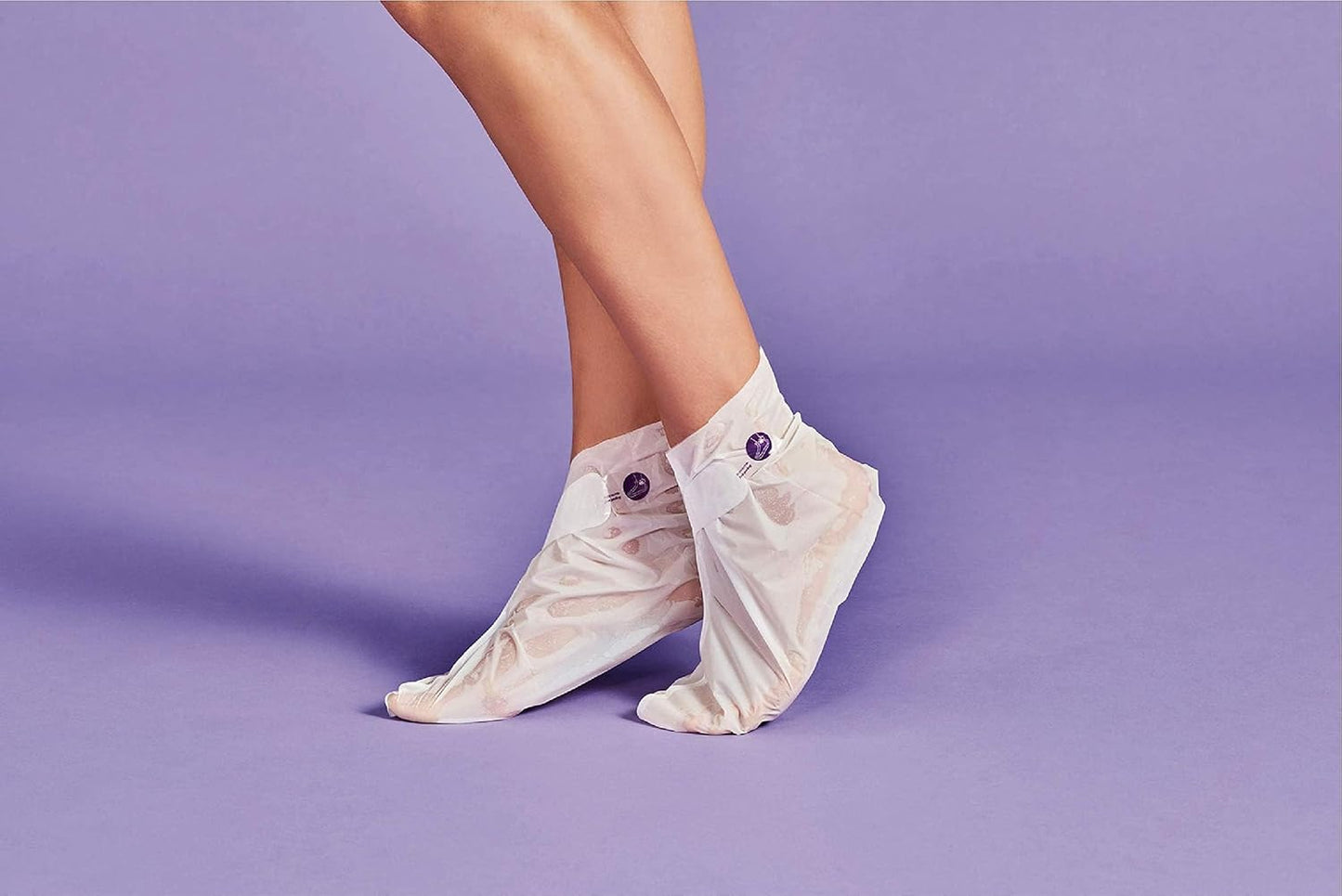 IROHA NATURE Exfoliating Foot Peeling Socks | 1 Pair (1 Use) | With Glycolic, Lactic, Salicylic Acids & Lavender | Intensive Treatment for Callused, Dry & Cracked Feet | Vegan Formula-GlimoraGlow