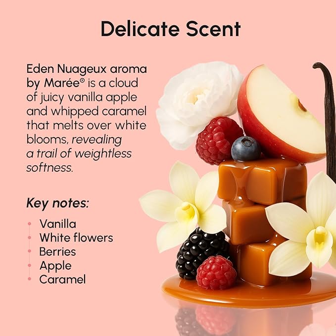 MAREE Moisturizer Body Butter Mousse - Whipped Body Butter for Women Smell Good - Facial Moisturizer for Dry Skin - Face Hand Body Cream for Women & Men with Marine Collagen, Shea Butter & Argan Oil-GlimoraGlow