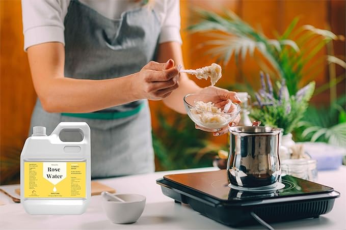 145 fl oz Rose Hydrosol for Face Hydrating Mist Hydration, 100% Pure Rose Water, Cleanses & Softens Skin, Promotes Healthy Skin Cell, Suitable for All Skin Types-GlimoraGlow