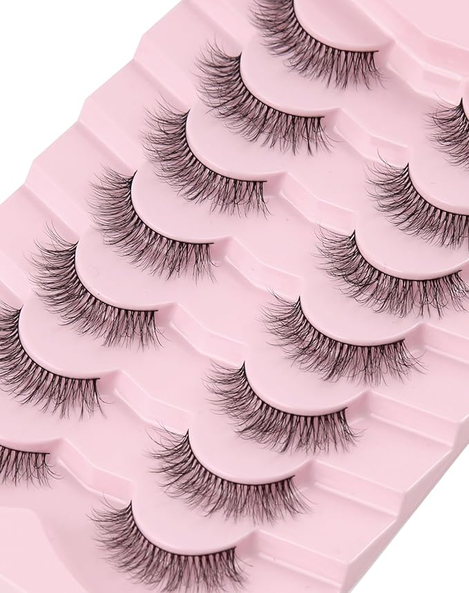 Lashes Wispy False Eyelashes Mink Lashes Natural Lashes Fake Lashes Strip Lashes Cat Eye Lashes Natural Eyelashes UP9-GlimoraGlow