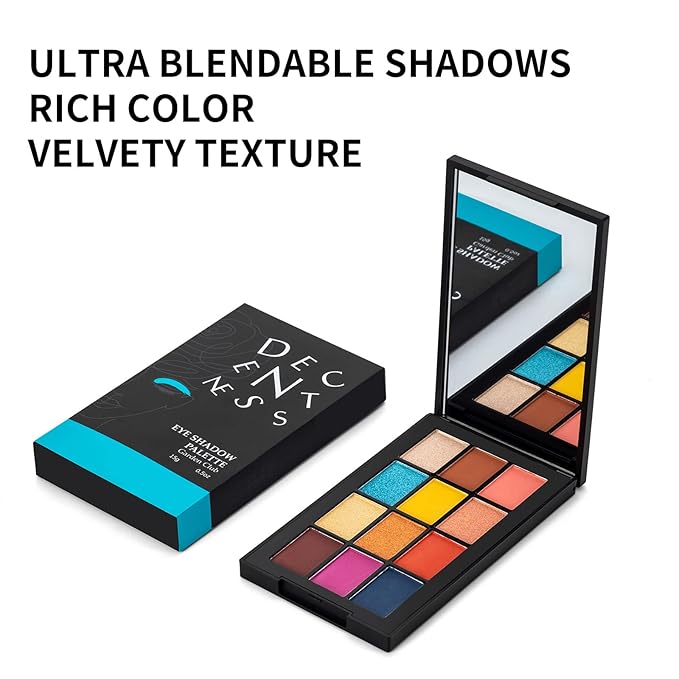 12 Colors Eyeshadow Palette Makeup Shades Nude Matte Shimmer Glitter Pigment, Pro Long Lasting&Waterproof Highlighting Makeup Palette,Ideal Gift(Garden Club)-GlimoraGlow