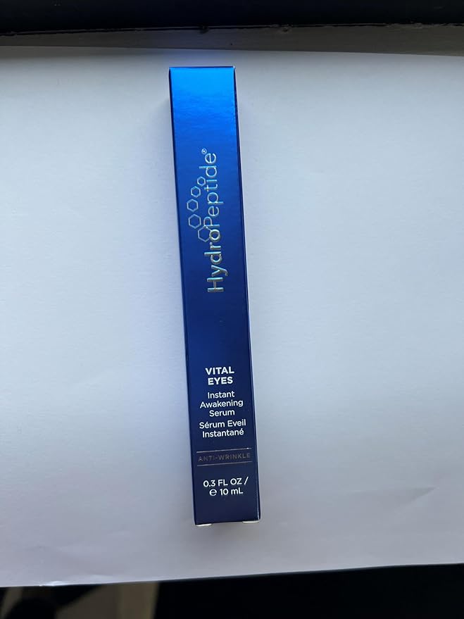 HydroPeptide Vital Eyes, Instant Awakening Serum, Cooling Rollerball, Hydrate and Brighten, 0.3 Ounce-GlimoraGlow