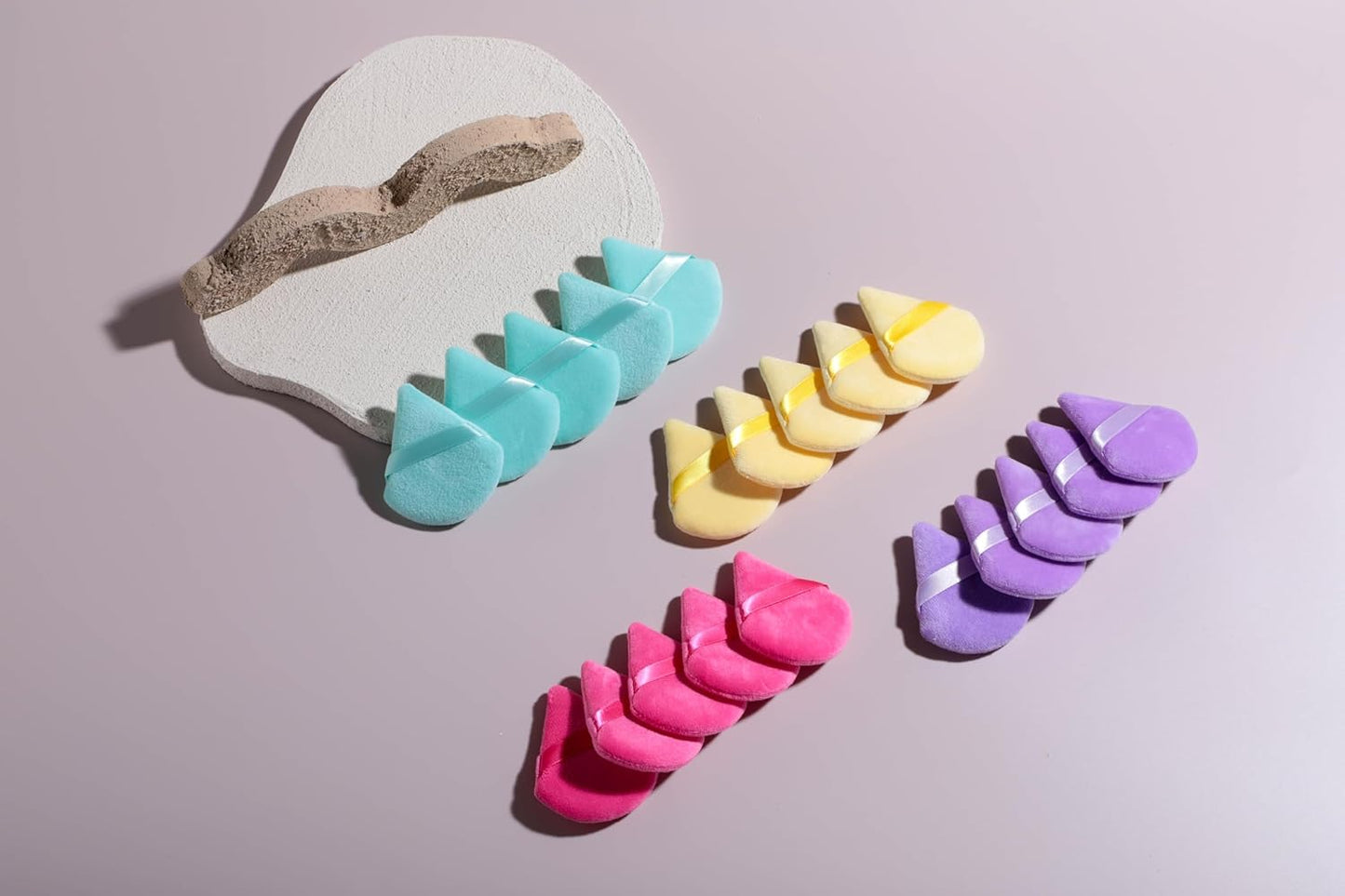 BS-MALL Makeup Sponge Set 20 Pcs – Premium Portable Super Soft Triangle Puff for Flawless Makeup Application,Beauty Cosmetic Applicators For Daily Use (Multicolored)-GlimoraGlow