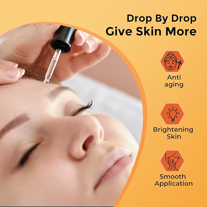 Vitamin C Serum for Face –Anti Aging Face & Eye Serum, Hyaluronic Acid, Reduce Fine Lines, Dark Spots and Wrinkle-GlimoraGlow