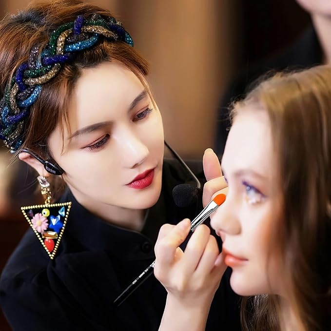 Eye Shadow Primer Applicator Brush for Blending, Concealer, Professional Tools for Applying Cream, Liquid Shadows and Eye Primer Base with Vegan Bristles by EIGSHOW-GlimoraGlow