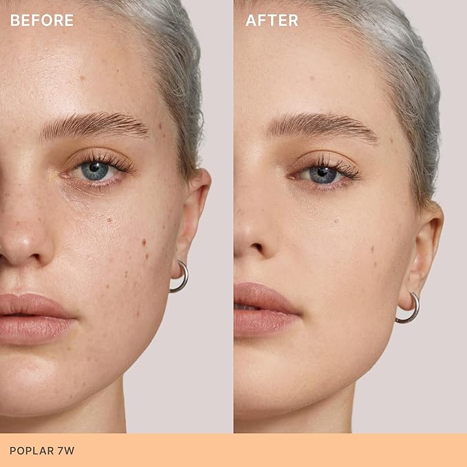 ILIA - Skin Rewind Complexion Stick - Foundation + Concealer + Skincare | Non-Toxic, Vegan, Cruelty-Free, Clean Makeup (7W - Poplar, 0.35 oz | 10 g)-GlimoraGlow