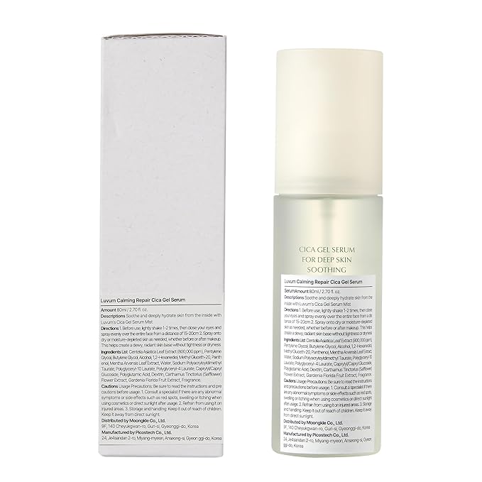 Calming Repair Cica Gel Serum, Centella Mist, Facial Spray, 2.70 fl. oz-GlimoraGlow