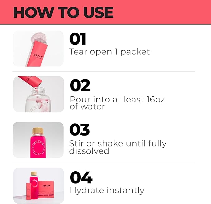 Instant Hydration Electrolytes Powder Packets - Raspberry Electrolyte Drink Mix - Zero Sugar - Keto, Vegan, Gluten-Free, Non-GMO - Boost Recovery, Brain Health, Muscle & Tissue Support- 30 Sticks-GlimoraGlow