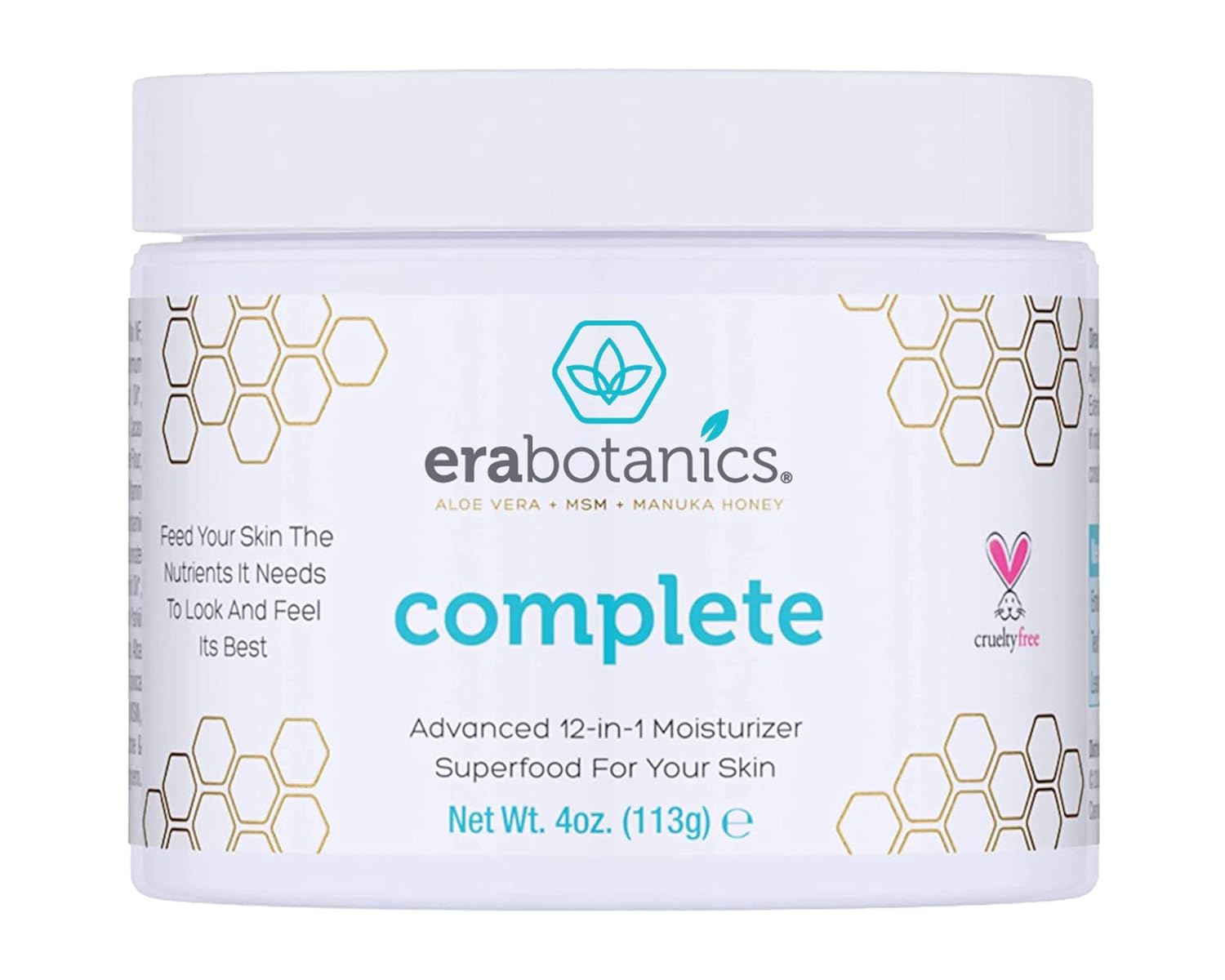 Era Organics Manuka Honey Face Cream - Advanced 12-in-1 Nourishing and Rejuvenating Daily Face Moisturizer for Women and Men - Face Moisturizer for Sensitive Skin - Body Moisturizer for Dry Skin 4 oz-GlimoraGlow