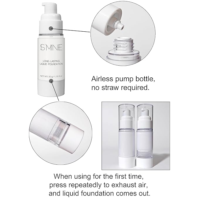 IS'MINE White Liquid Foundation Makeup, Matte Flawless Finish Foundation, Vegan & Cruelty-Free (1.05 Fl Oz, 041)-GlimoraGlow