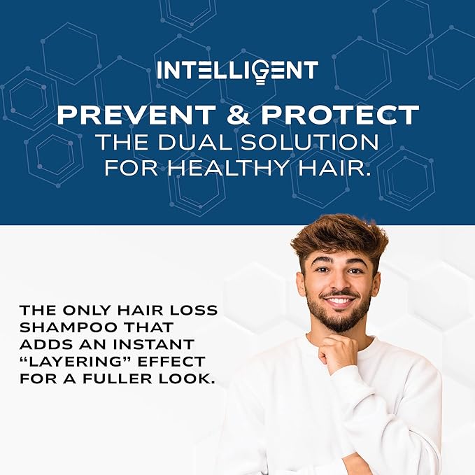 Intelligent Super Volumizing Hair Loss Shampoo - Strengthens Weakened Hair and Maximizes Volume | 10 fl oz (290 ml)-GlimoraGlow