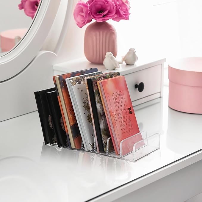 2 Pack Makeup Organizer, Compact Makeup Palette Organize, for Bathroom Countertops, Vanities, Cabinets, Sleek Modern Cosmetics Storage Solution for - Eyeshadow Palettes, Contour Kits, Blush-GlimoraGlow