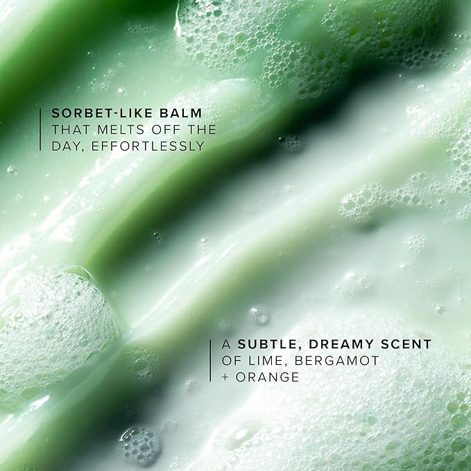 Farmacy Makeup Remover Cleansing Balm - Green Clean Waterproof Makeup Remover + Oil Based Cleanser - Gentle Exfoliating Double Cleanser - Melts From Balm to Milky Lather (100ml)-GlimoraGlow