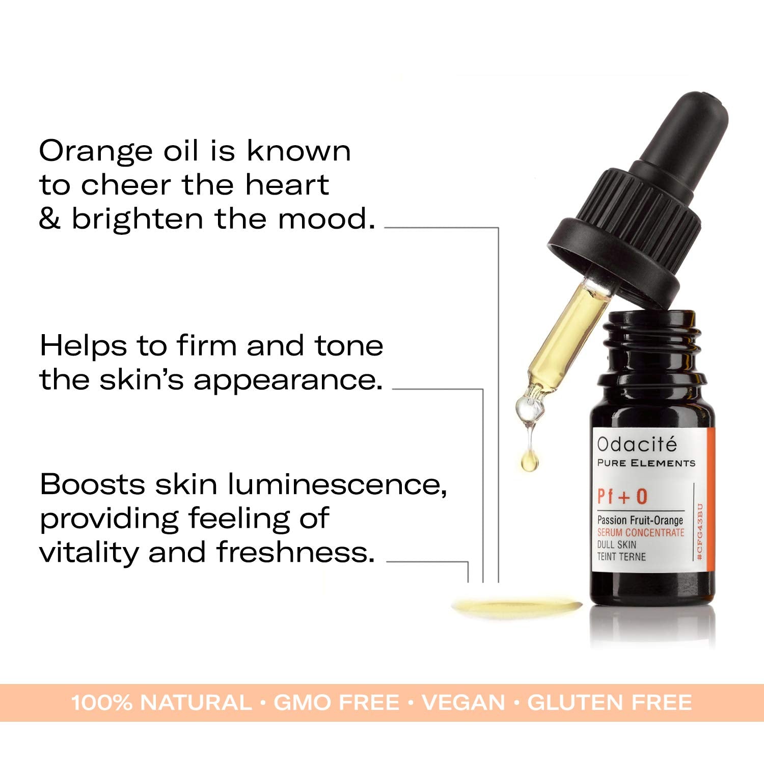 Odacité Hydrating Serum Concentrate with Passion Fruit & Orange - Face Serum Revitalizes & Illuminates the Appearance of Dull Skin for Radiance & Glow - Firms & Tones Skin - 0.17 fl. Oz.-GlimoraGlow