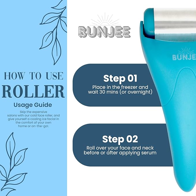 Bunjee Ice Roller For Face Eyes Wrinkles Puffiness Skin Care Beauty Product Men & Women Gift-GlimoraGlow