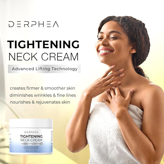 Neck Tightening Cream: Tighten and Lift Neck Cream For Tightening and Firming, Fine lines, Loose & Sagging On Face, Decollete & Other Skin Areas - 3.4 Oz-GlimoraGlow