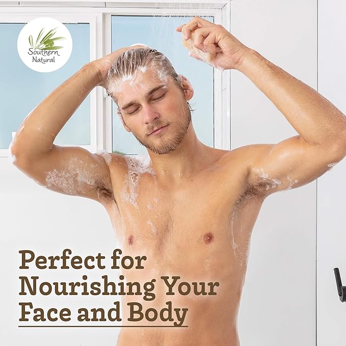 Southern Natural Goat Milk Soap Bar (Variety 3 Pack) Dead Sea Mud & Charcoal, Patchouli, Eucalyptus Grove - For Dry Sensitive Skin. Great For Face and Body.(Each Bar 4-4.5 oz)-GlimoraGlow