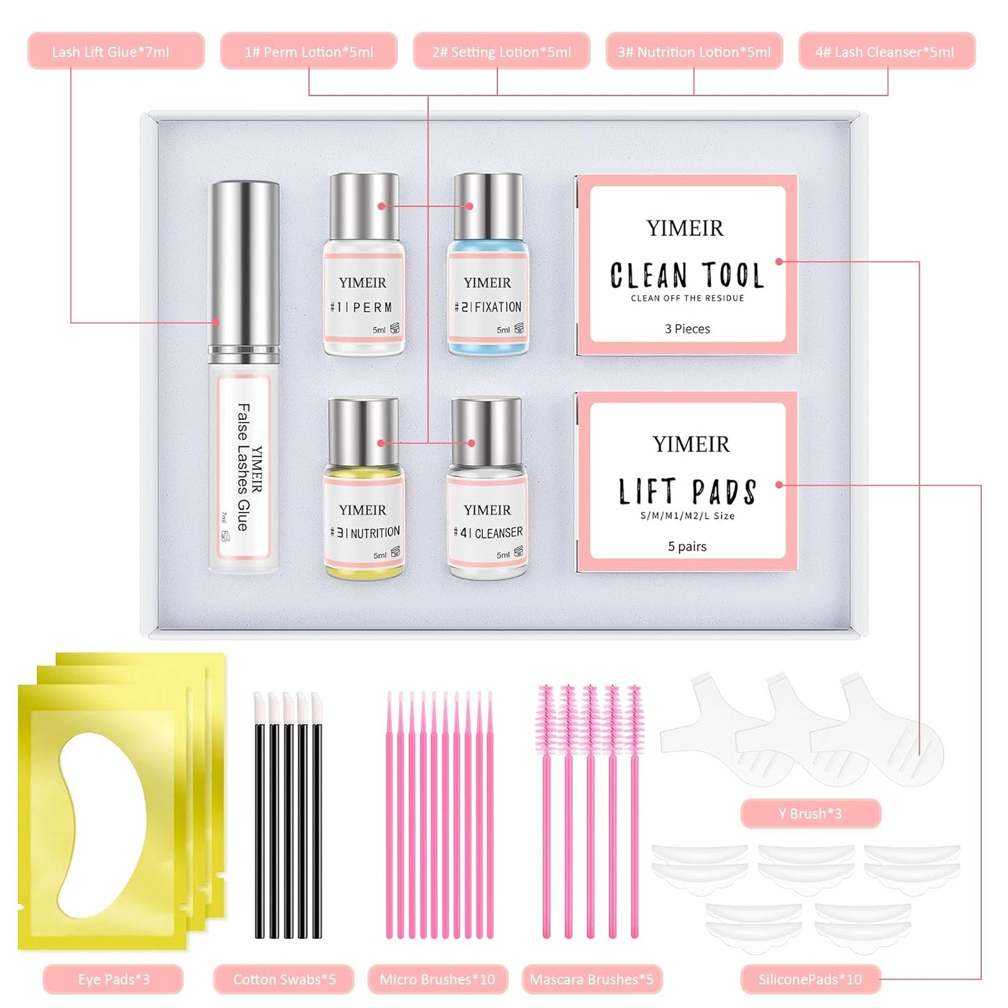 Lash Lift Kit Eyelash Perm Kit,Premium Home Lash Lifting Kit with Whole Tools,Lash Lifts,Lash Curling,Suitable for Salon(Upgraded Version)-GlimoraGlow