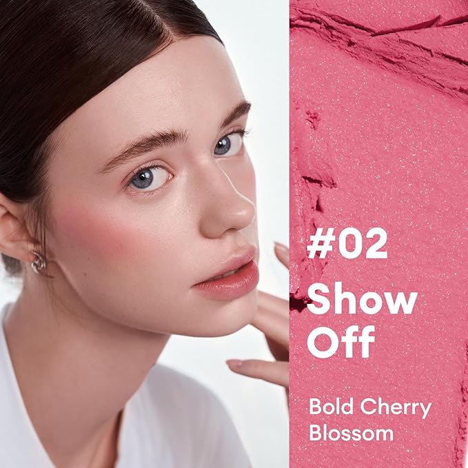 ITY Mood Blush, Blush for Cheeks Makeup,Moisturizing Creamy Blush Dual Funtions, Highly Spreadable, 0.18 oz (5.2g) in Show Off-GlimoraGlow