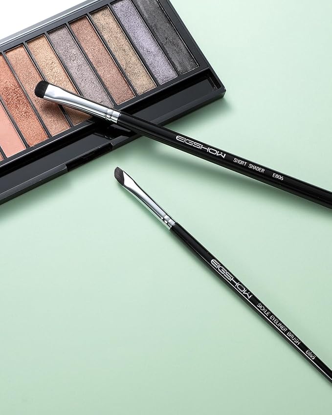 EIGSHOW Eyeshadow Smudge Brush & Eyeliner Brush, High-End Precision Eye Makeup Tools for Blending Cat Eye, Winged Liner (E865&E806)-GlimoraGlow