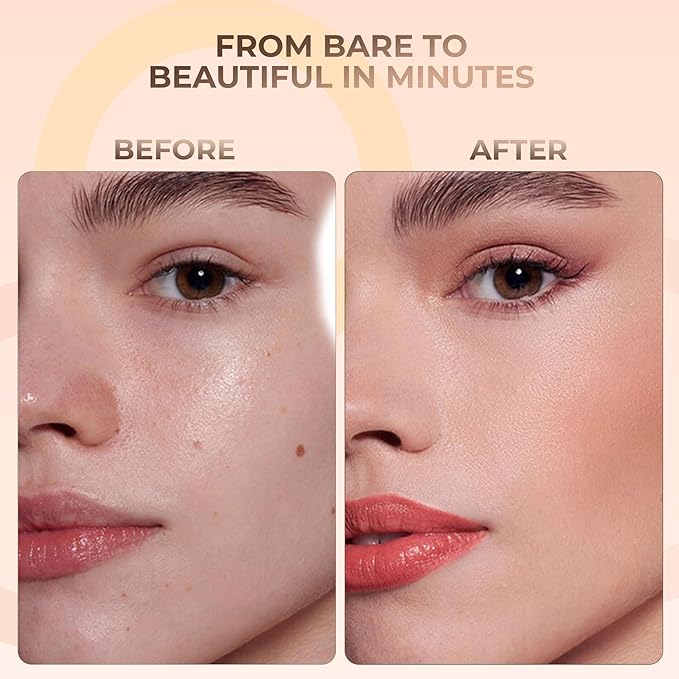 1 Ounce Fair Shade 1 Foundation Powder Refill By Sweet Face Minerals, Lightweight Mineral Loose Makeup Powder with SPF 20, Full Coverage Flawless Finish, Talc-free, Cruelty-Free, Refill Pouch-GlimoraGlow