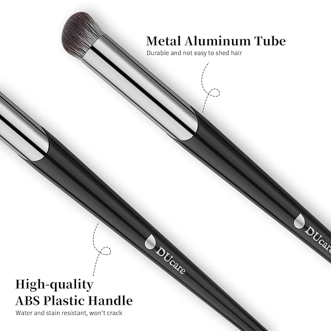 DUcare Concealer Brush Under Eye, Angled Small Nose Contour Brush, Mini Thin Slanted Foundation Dark Circles Puffiness, Puffy Face Eyebrow Eyes, Liquid Cream Blending-GlimoraGlow